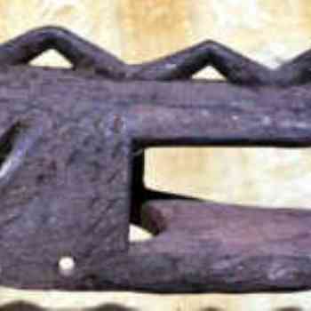 Click para ampliar. Pulsa en el nombre para ver la ficha. Máscara cocodrilo Dogon